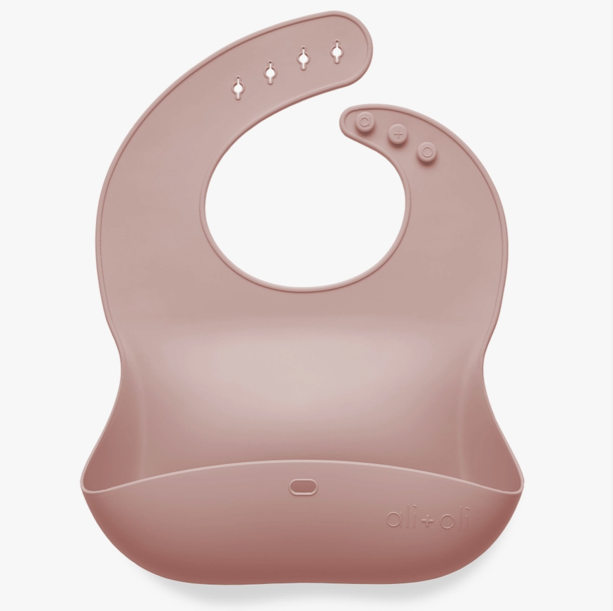 Blush Silicone Baby Bib