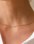 Figaro Chain Necklace: Gold Filled