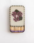 Geranium Matches in Tin