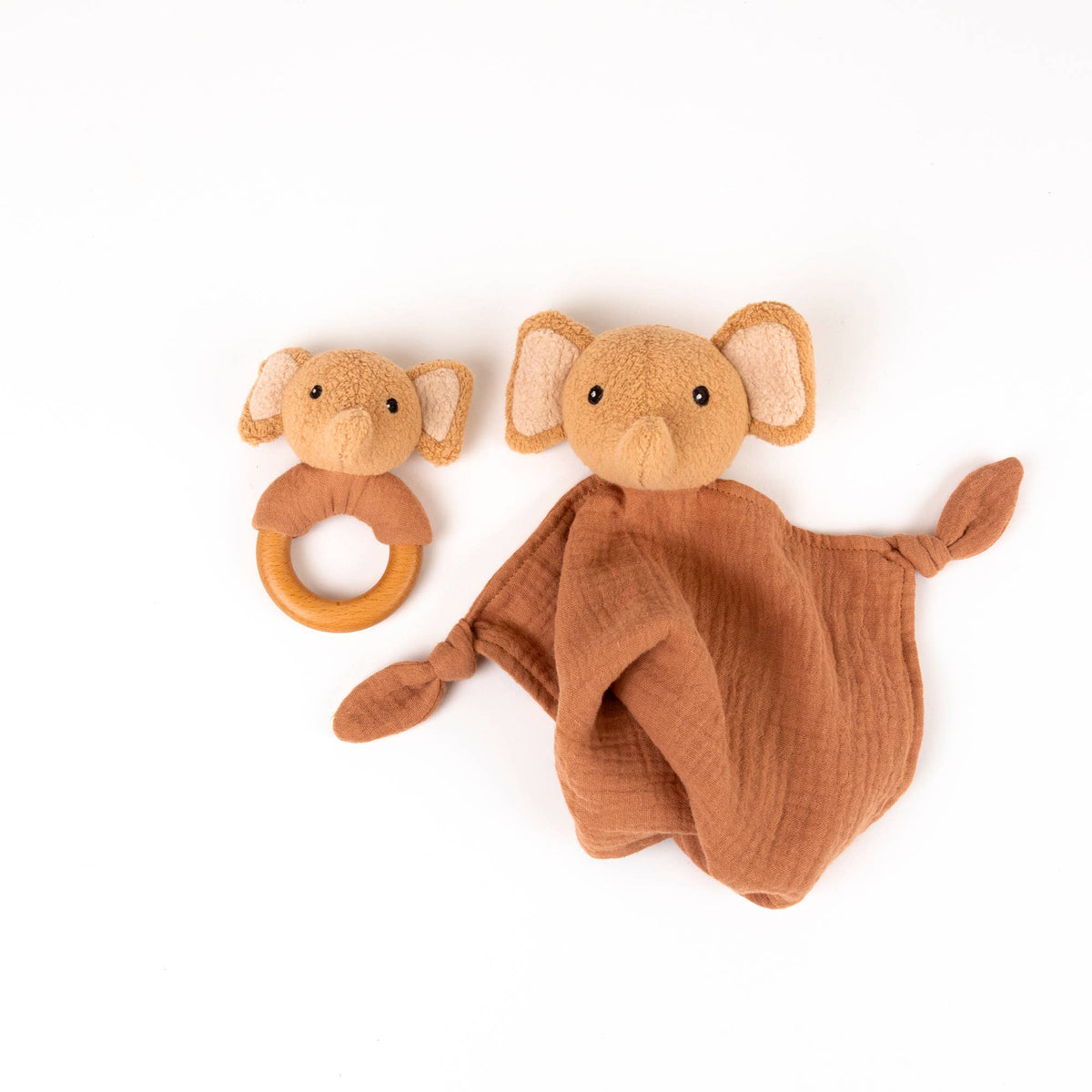 Ollie the Elephant Doudou and Rattle