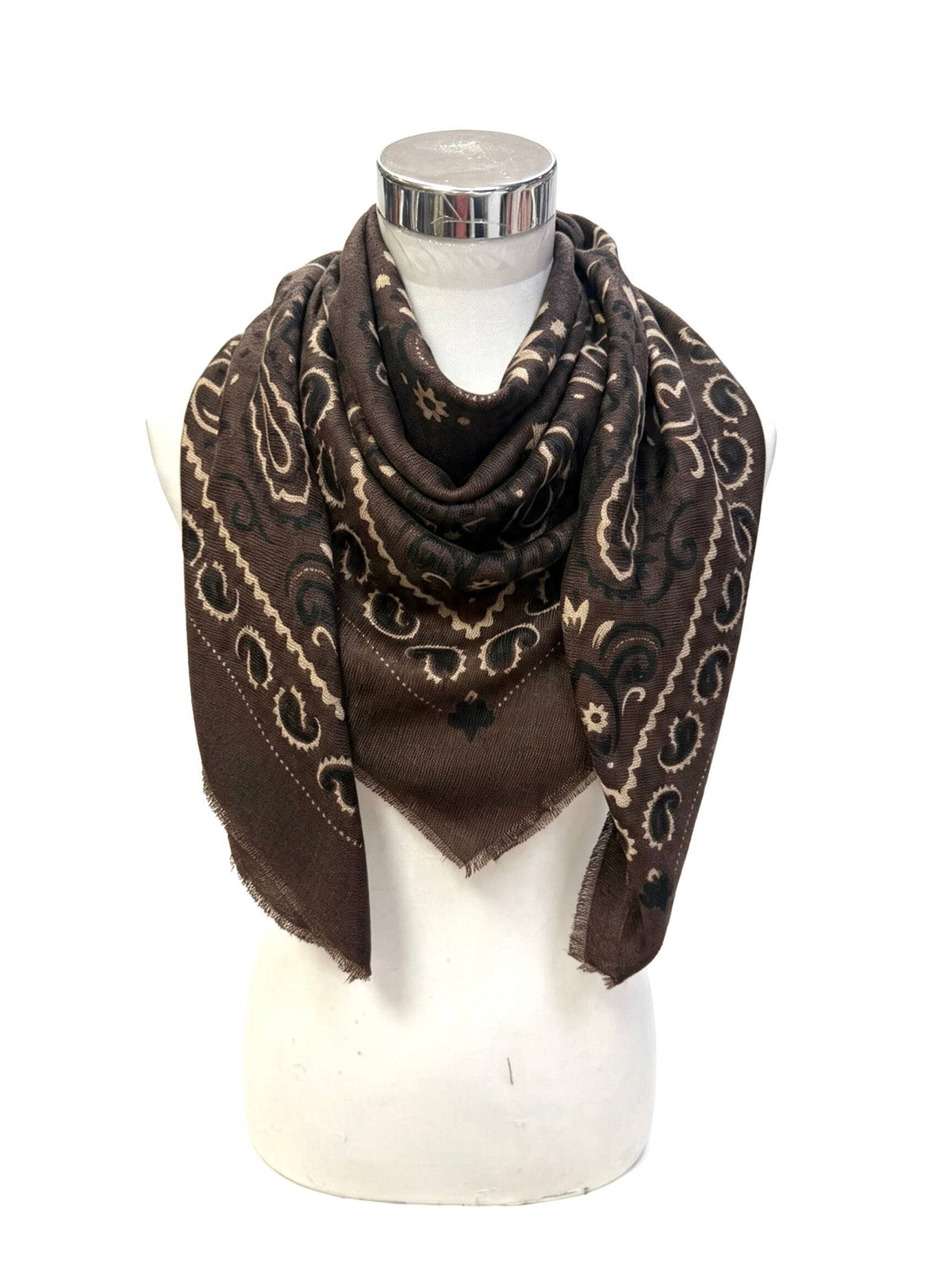 Large Wool Square Bandana