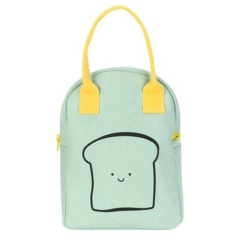 Mint Happy Bread Zipper Lunch Bag