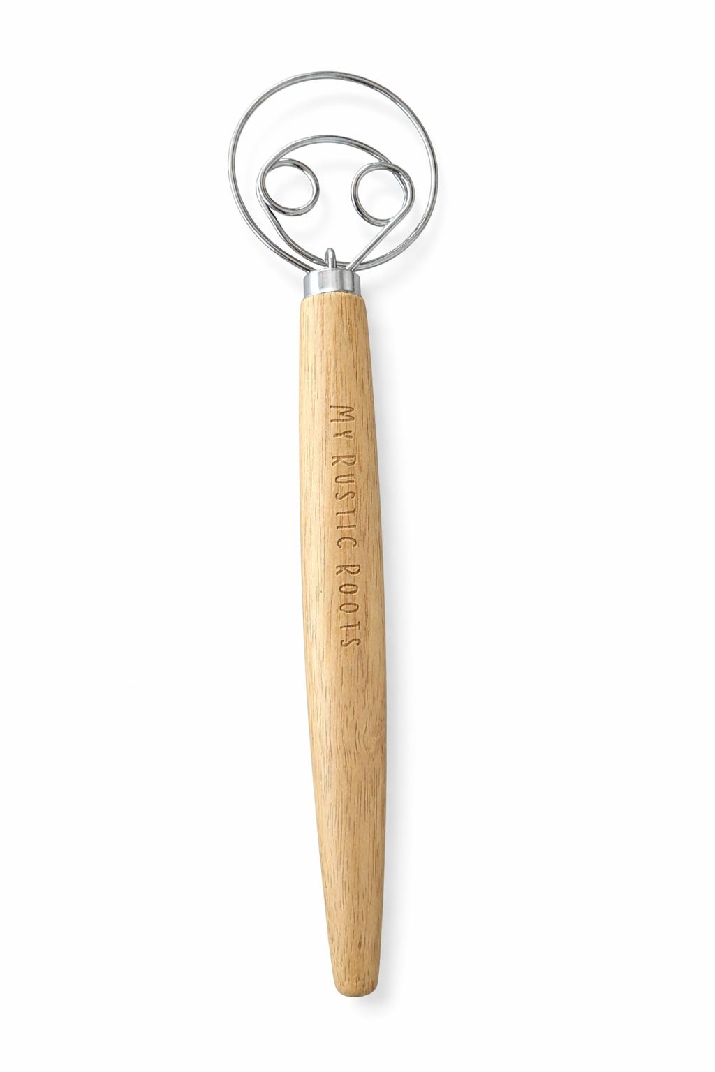 Danish Dough Whisk with Wood Handle