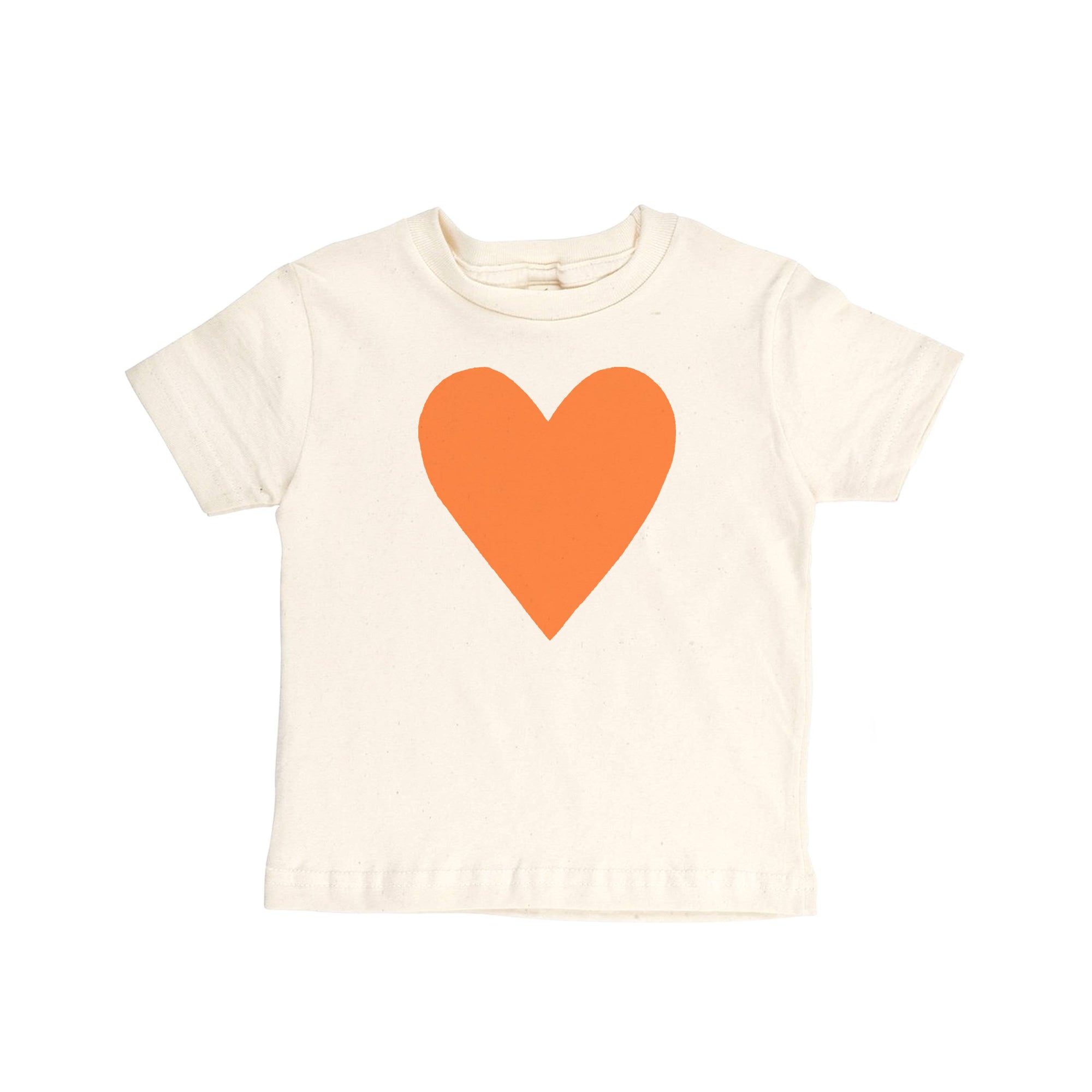 Orange Heart Kids T-Shirt