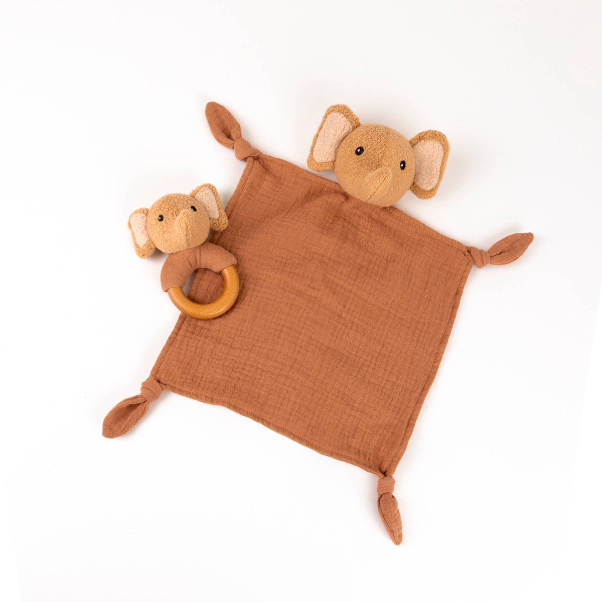 Ollie the Elephant Doudou and Rattle