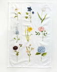 Garden Flowers Tea Towel