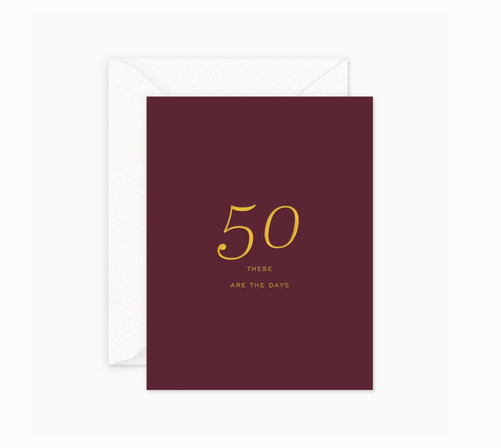 50 Milestone Birthday Greeting Card – Bradley's Gift and Home