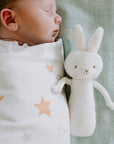 White bunny Friendly Chime Rattle
