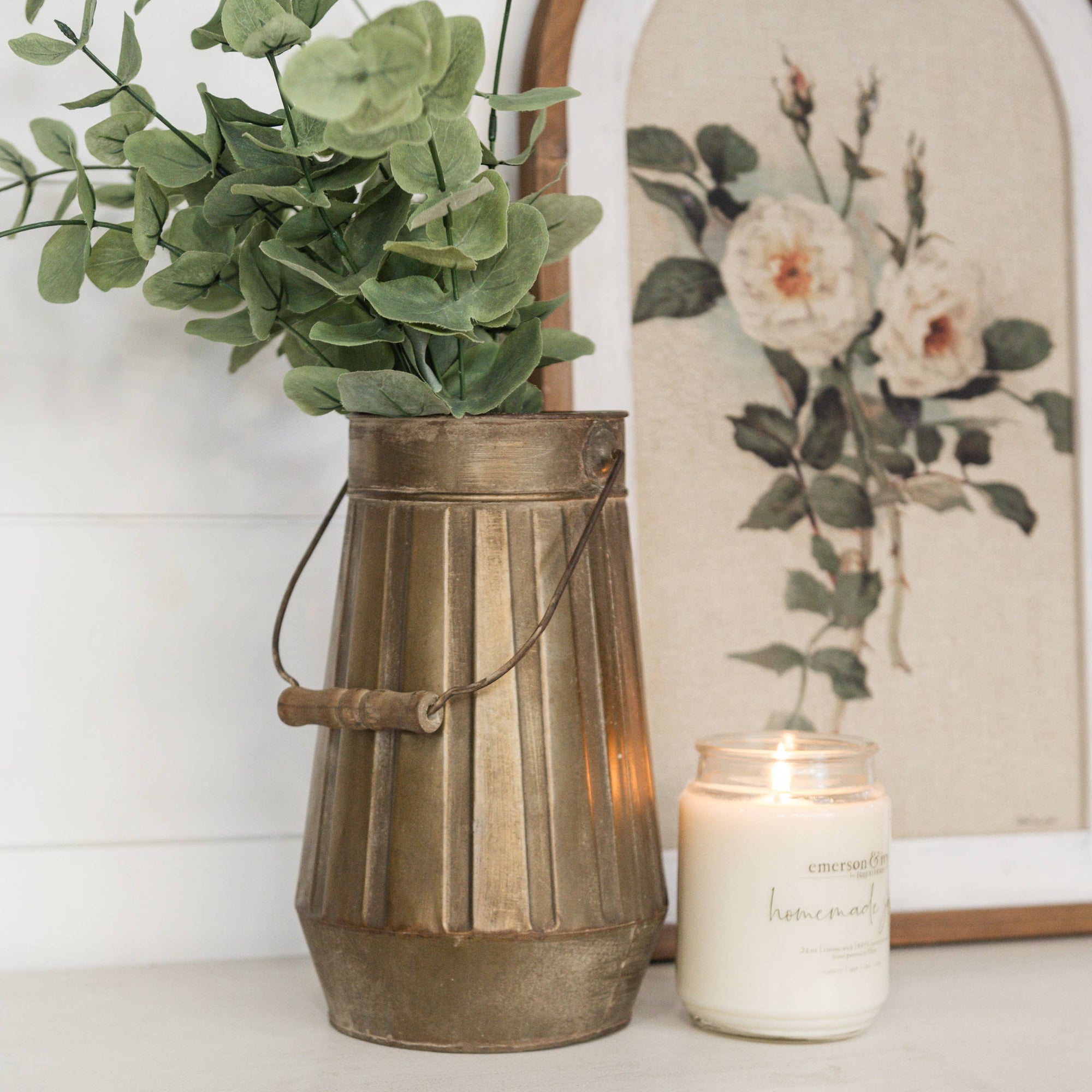 Bronze Vase with Handle