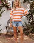 Gameday Stripe Knit Oversized Top