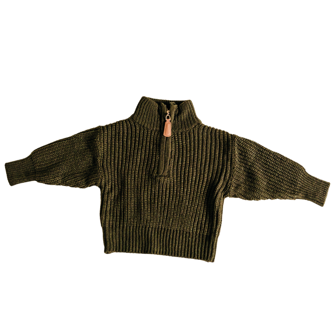 Dark Green Kids Sweater