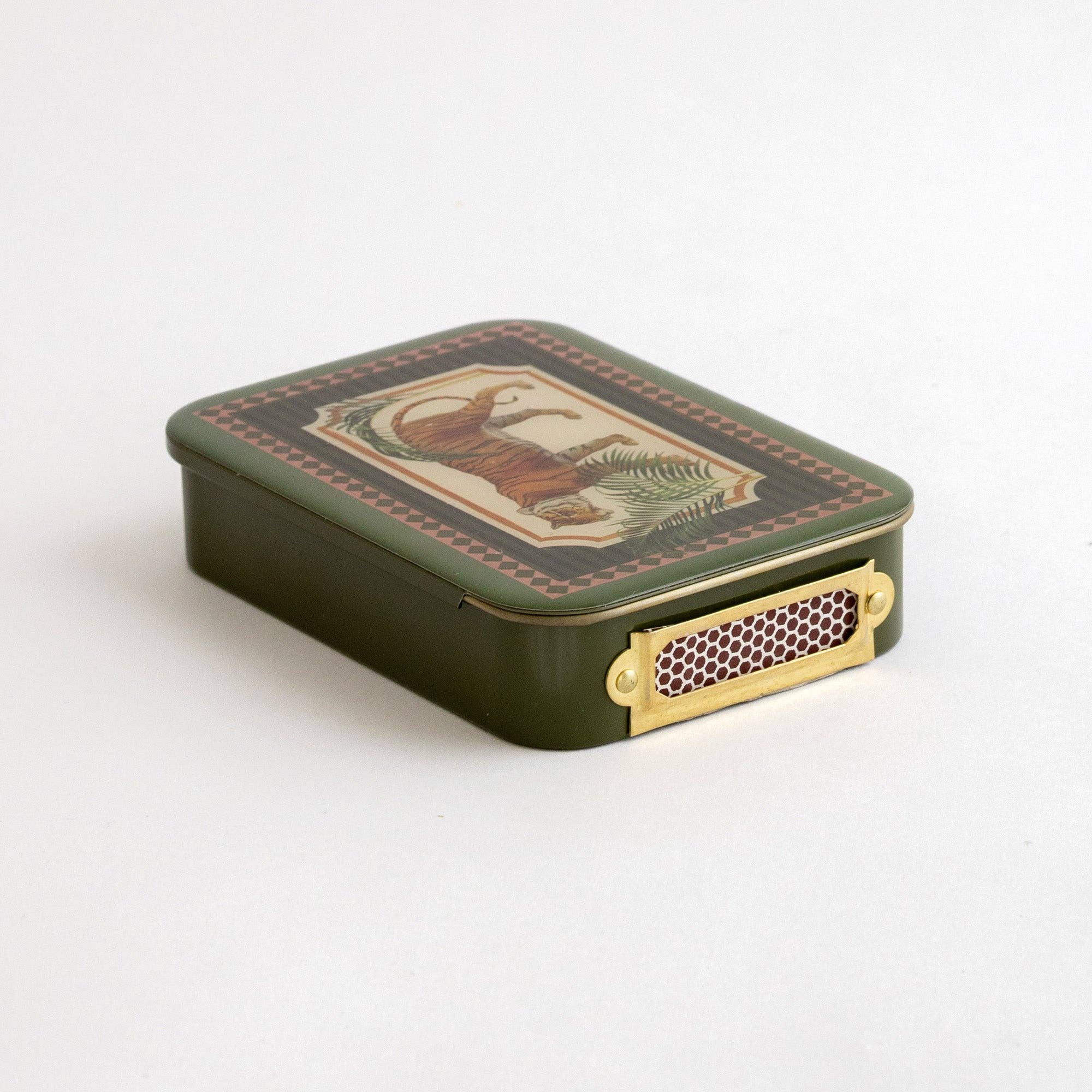 Tiger Matches in Tin
