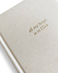 Luxury Linen Journal, All My Hope is in Him