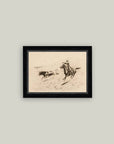 The Long Throw Framed Antique Art