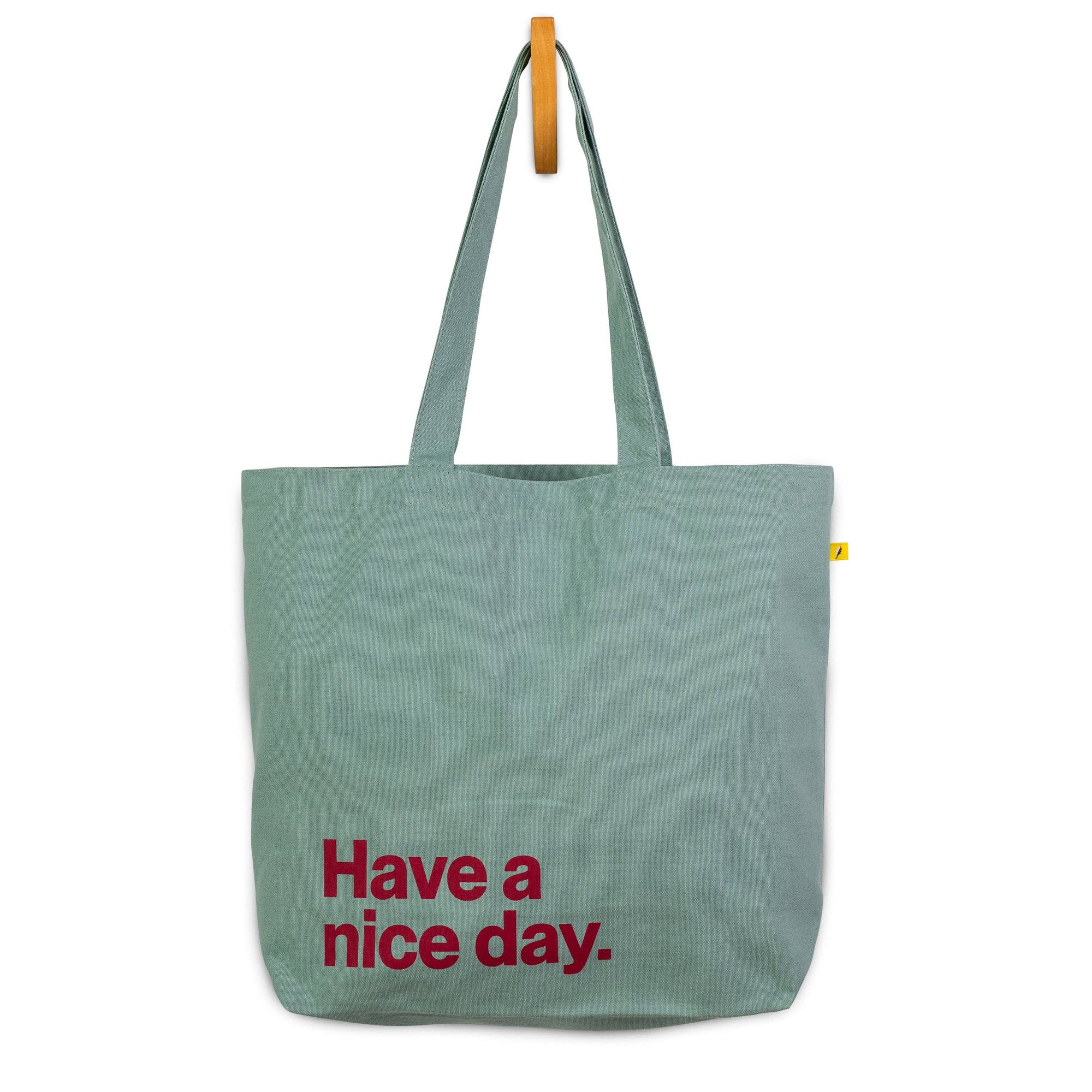 Nice Day Teal Fig Tote Bag