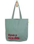 Nice Day Teal Fig Tote Bag