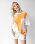 White Tennessee Lawson Logo Oversized Tee