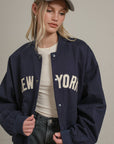 New York Patchwork Varsity Jacket