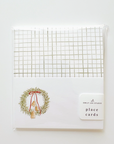 Bell Wreath Place Cards - Set of 8