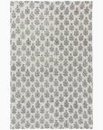 Blomma Block Print Tea Towel Dove Gray