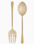 Stainless Steel Salad Server Set - Gold