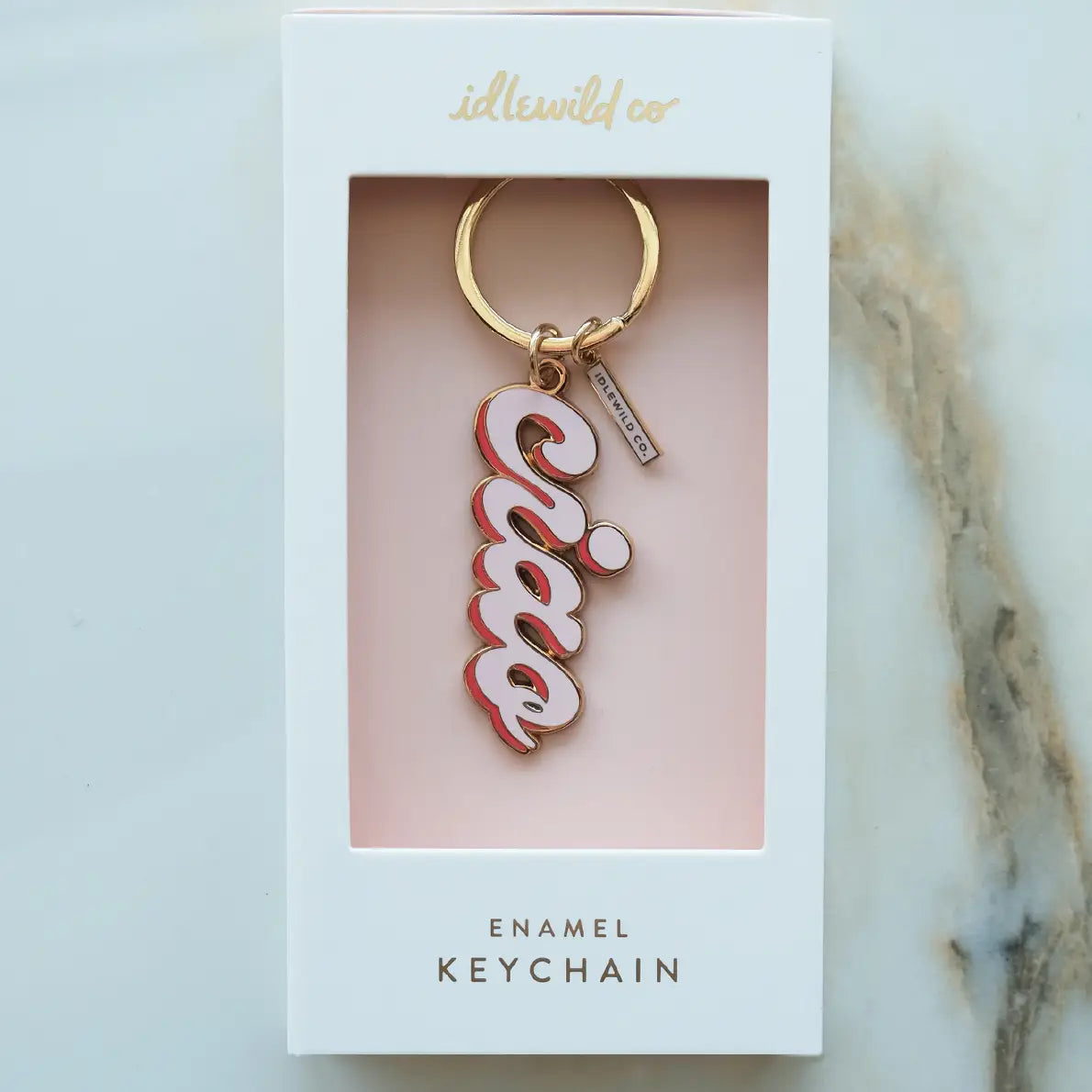 Ciao Enameled Keychain