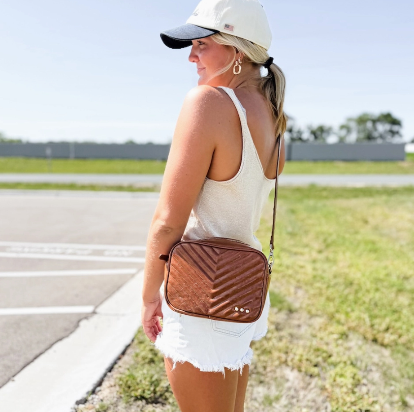 Coco Quilted Camera Crossbody Bag
