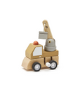 Construction Vehicle Wooden Windup Truck