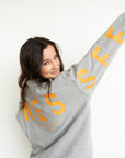 Tennessee Barkley Split Sweatshirt - Heather Gray