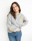 Tennessee Barkley Split Sweatshirt - Heather Gray