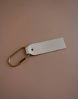 Blonde Leather Keyfob