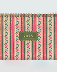 2026 Desktop Planner, Block Print Stripe
