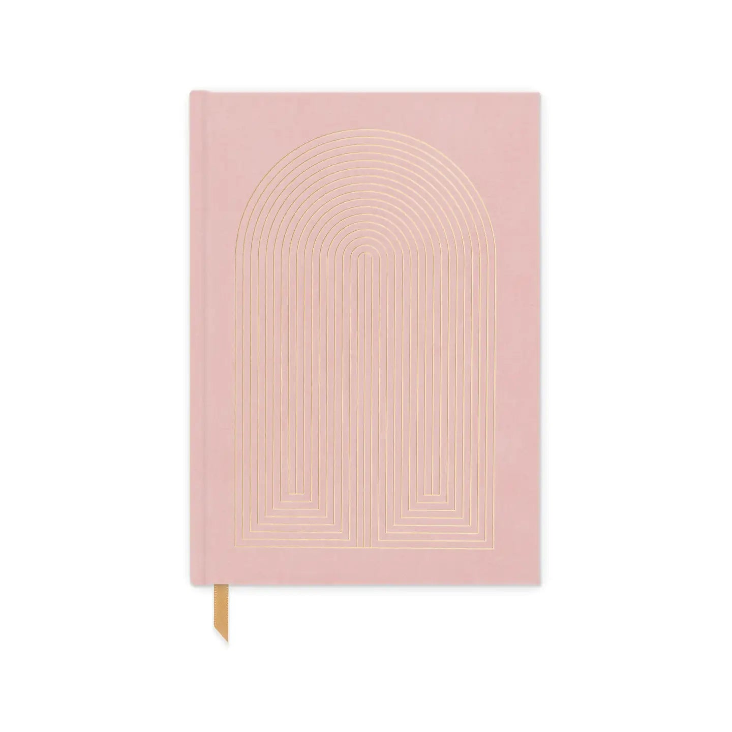 Dusty Pink Radiant Rainbow Suede Journal