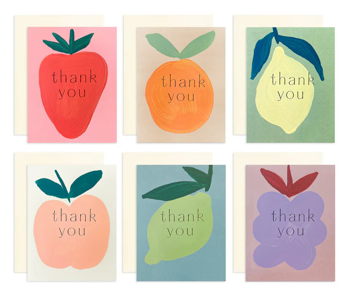 Fruit Thank You Card Set of 6