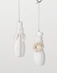 Frosted Snowman Ornament