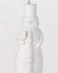 Frosted Snowman Ornament