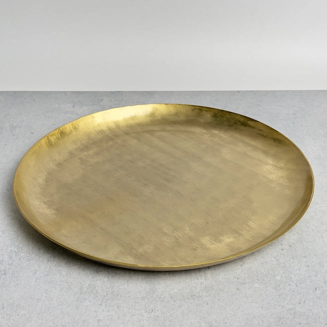 Gold Etched Round Tray