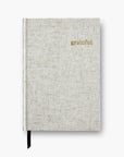 Grateful Gray Linen Notebook