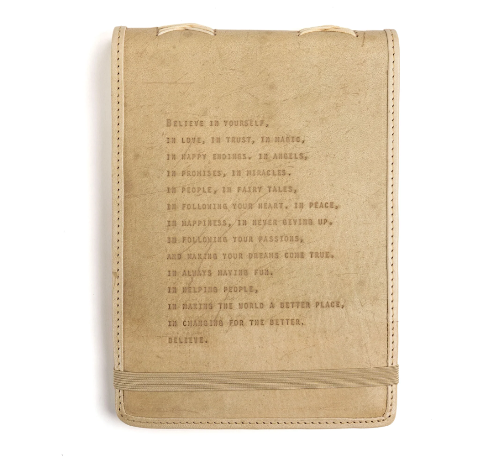 Honey Believe In Yourself Large Leather Journal
