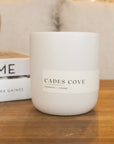 Cades Cove White Ceramic Candle