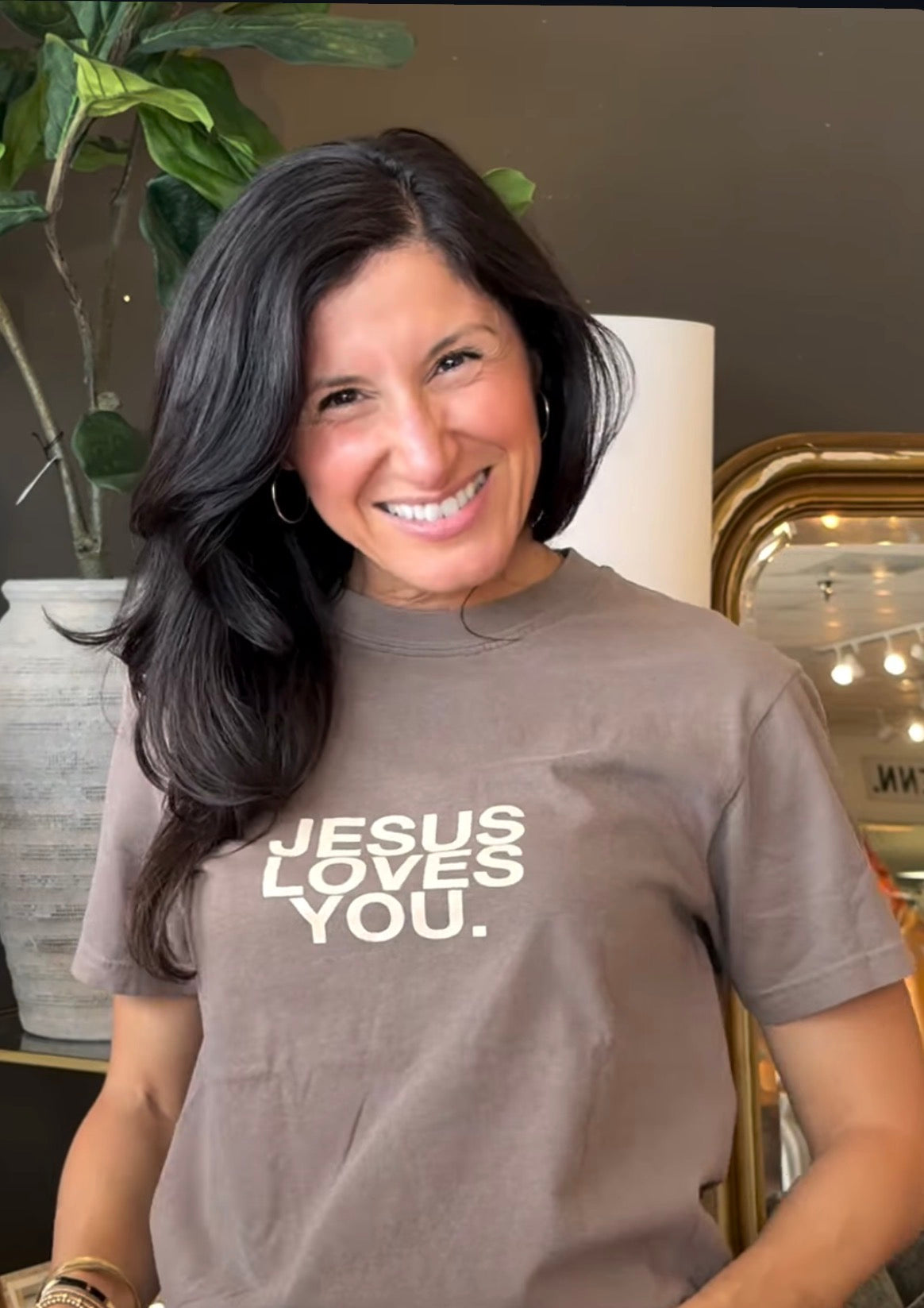 Espresso Jesus Loves You Tee