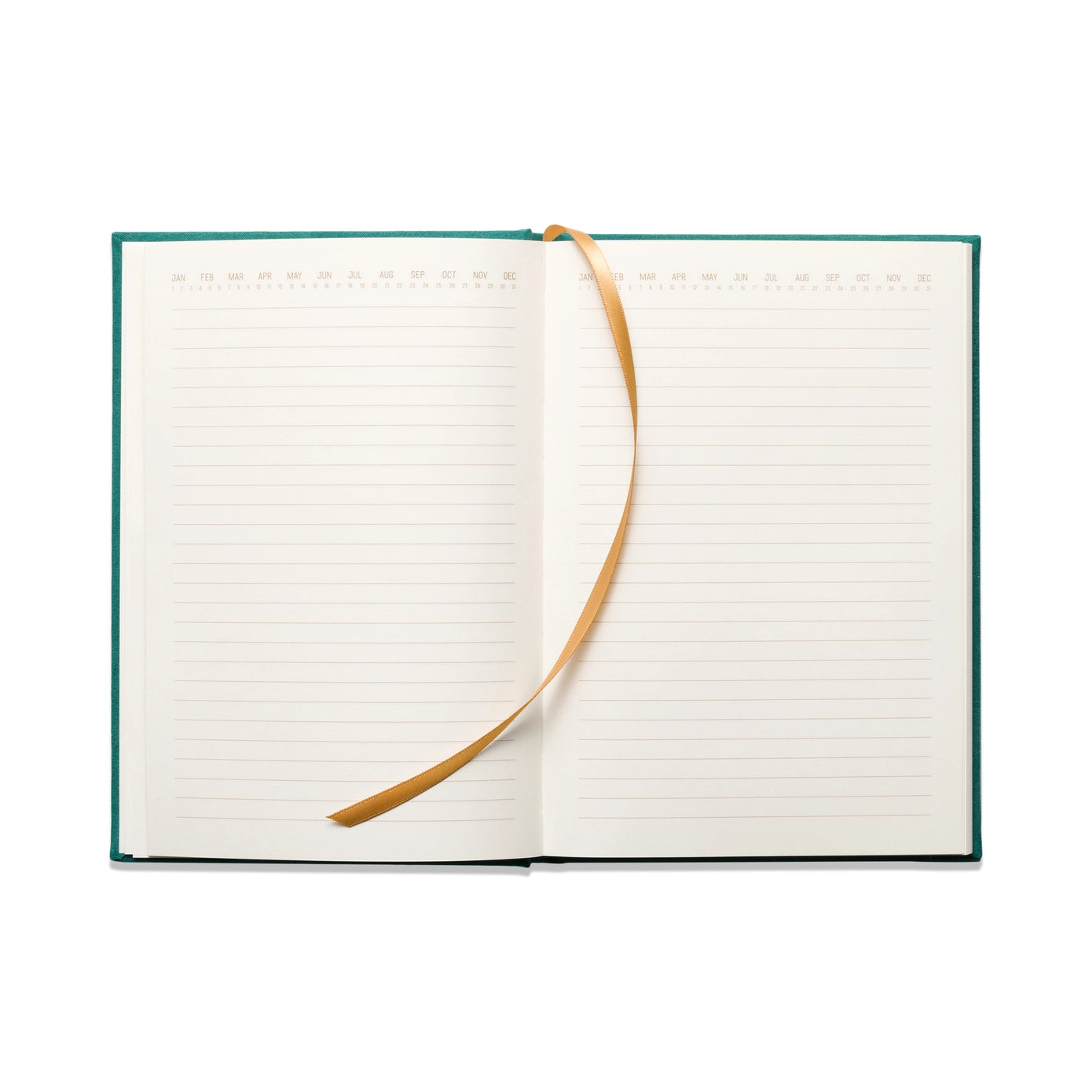 Linear Boxes Green Suede Journal
