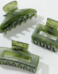 Jade Green Claw Clips
