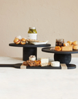 Mango Wood Pedestal, Black