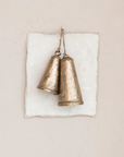 14.75" Metal Bell On Jute Rope Hanger