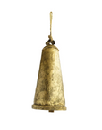 14.75" Metal Bell On Jute Rope Hanger