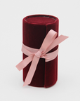 Mini Jewelry Box Roll - Burgundy