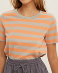 Multi Stripe Cotton Knit Top