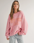 New York Sweatshirt - Pink