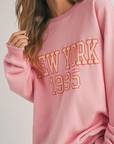 New York Sweatshirt - Pink